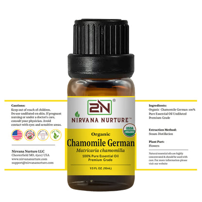 Organic Chamomile German Essential Oil – 100% Pure, Undiluted | Nirvana Nurture