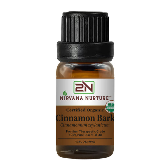 Cinnamon Bark Essential Oil USDA Certified Organic, 100% Pure Natural Premium Grade, Undiluted