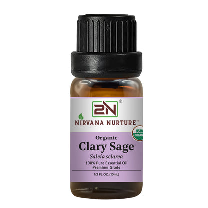 Organic Clary Sage Essential Oil – 100% Pure, Undiluted | Nirvana Nurture