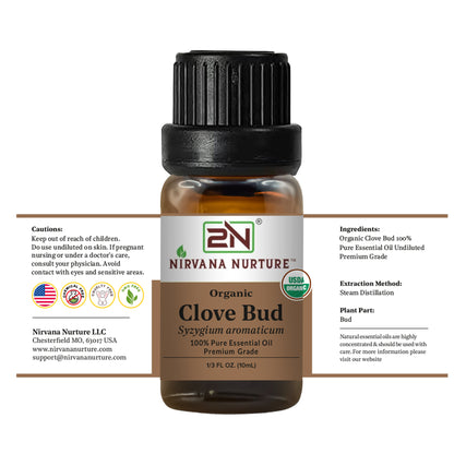 Organic Clove Bud Essential Oil – 100% Pure, Undiluted | Nirvana Nurture