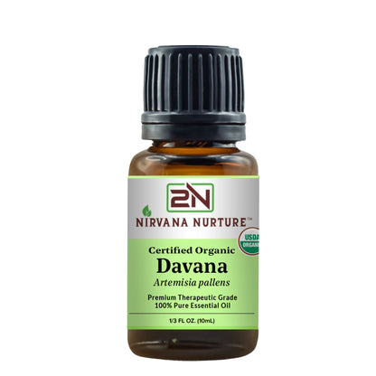 Davana Essential Oil USDA Certified Organic, 100% Pure Natural Premium Grade, Undiluted