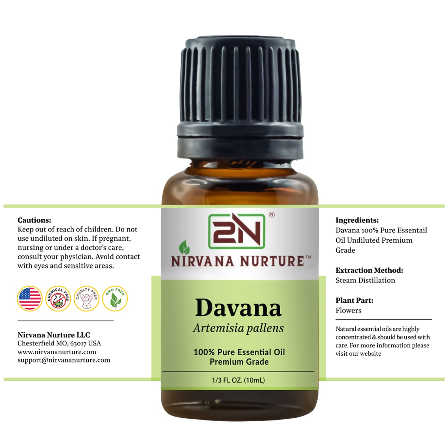 Davana Essential Oil – 100% Pure, Undiluted | Nirvana Nurture