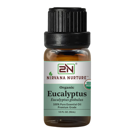 Eucalyptus Essential Oil USDA Certified Organic, 100% Pure Natural Premium Grade, Undiluted
