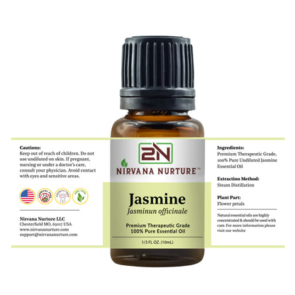 Jasmine Essential Oil 100% Pure Premium Grade, Undiluted