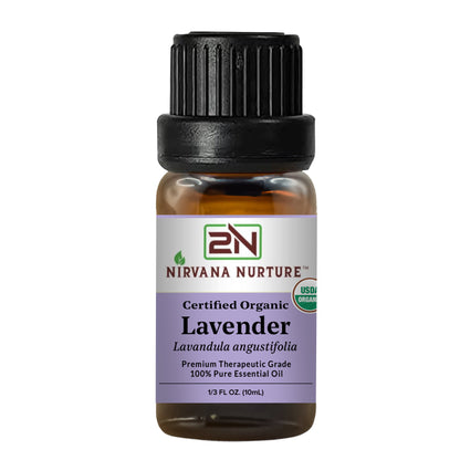 Lavender Essential Oil USDA Certified Organic, 100% Pure Natural Premium Grade, Undiluted