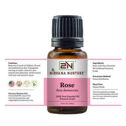 Rose Essential Oil – 100% Pure, Undiluted | Nirvana Nurture