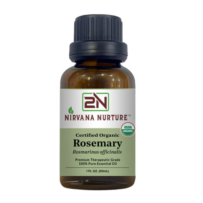 Rosemary Essential Oil USDA Certified Organic, 100% Pure Natural Premium Grade, Undiluted