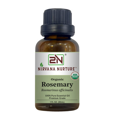 Organic Rosemary Essential Oil – 100% Pure, Undiluted, 30ml | Nirvana Nurture
