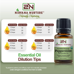 Nirvana Nurture Peppermint Oil | Organic | 100% Pure