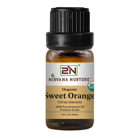 Sweet Orange Essential Oil USDA Certified Organic, 100% Pure Natural Premium Grade, Undiluted