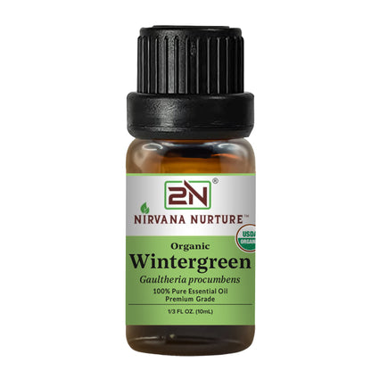 Organic Wintergreen Essential Oil – 100% Pure, Undiluted | Nirvana Nurture