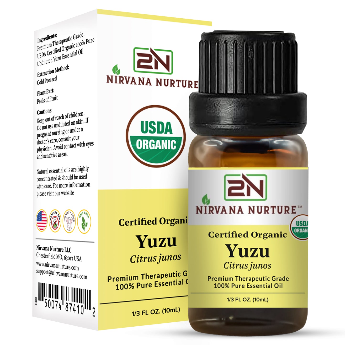 Yuzu Essential Oil USDA Certified Organic, 100% Pure Natural Premium Grade, Undiluted