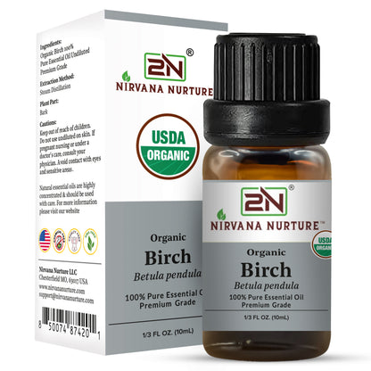Organic Birch Essential Oil – 100% Pure, Undiluted | Nirvana Nurture
