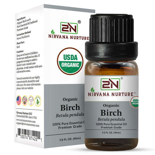 Organic Birch Essential Oil – 100% Pure, Undiluted | Nirvana Nurture