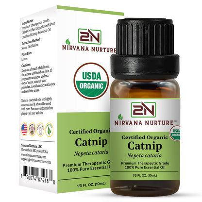 Organic Catnip Essential Oil – 100% Pure, Undiluted | Nirvana Nurture