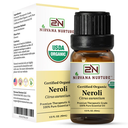 Neroli Essential Oil USDA Certified Organic, 100% Pure Natural Premium Grade, Undiluted