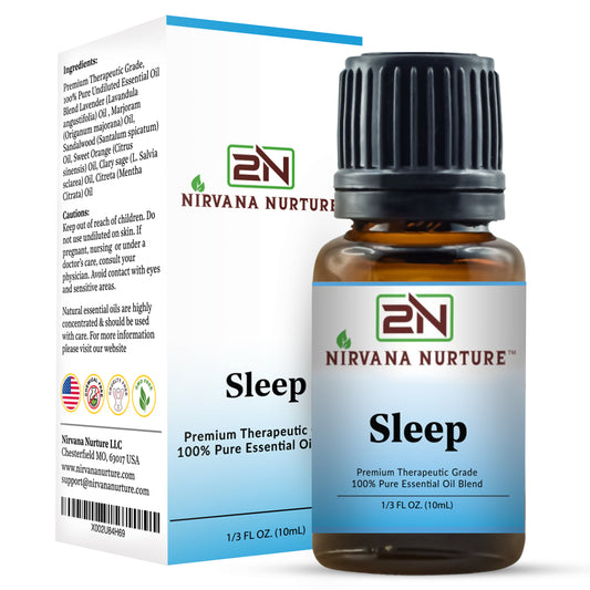 Nirvana Nurture Sleep Blend 100% Pure Natural Premium Grade, Undiluted, Ease Stress, Aromatherapy, Mood Booster, Calm & Relax Mind