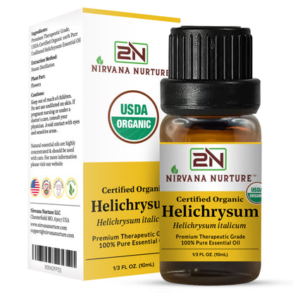 Helichrysum Essential Oil USDA Certified Organic, 100% Pure Natural Premium Grade, Undiluted