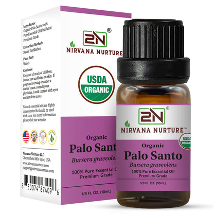 Organic Palo Santo Essential Oil – 100% Pure, Undiluted | Nirvana Nurture