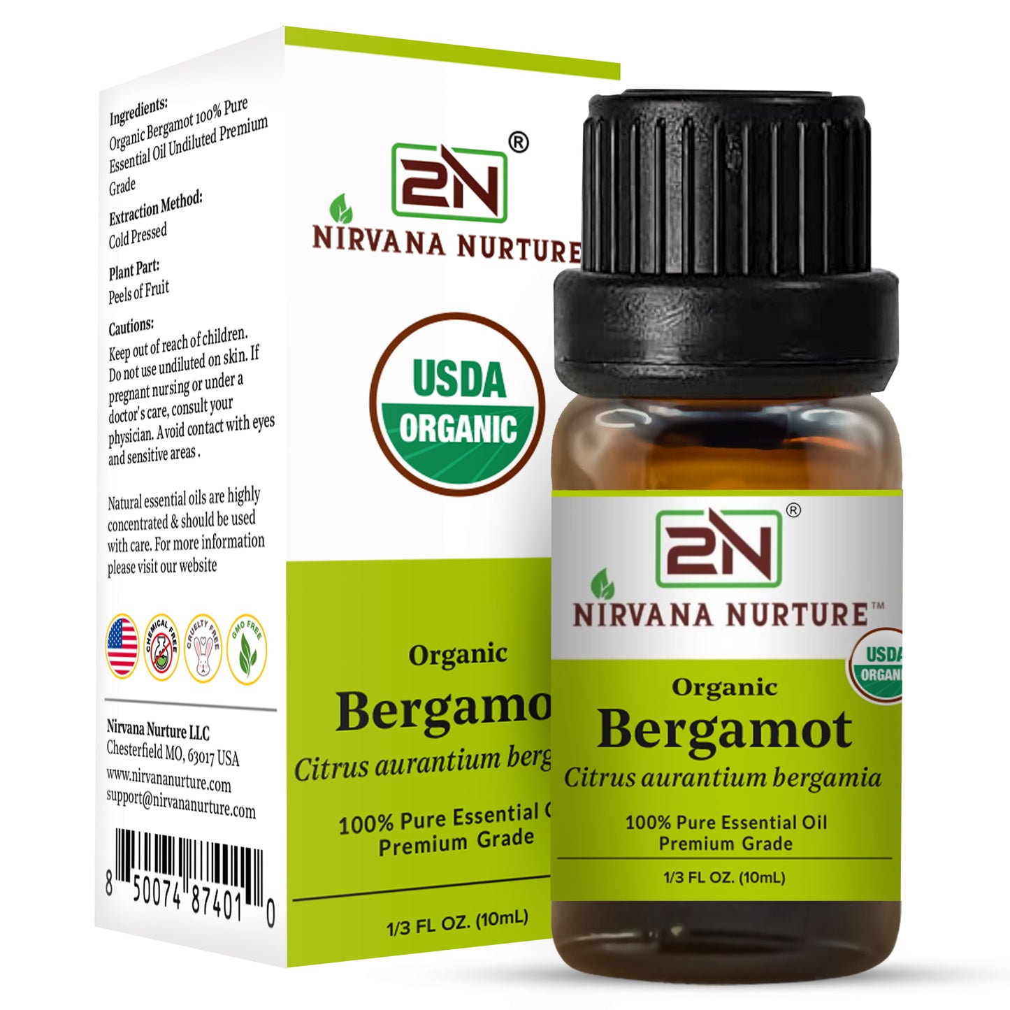 Organic Bergamot Essential Oil – 100% Pure, Undiluted | Nirvana Nurture