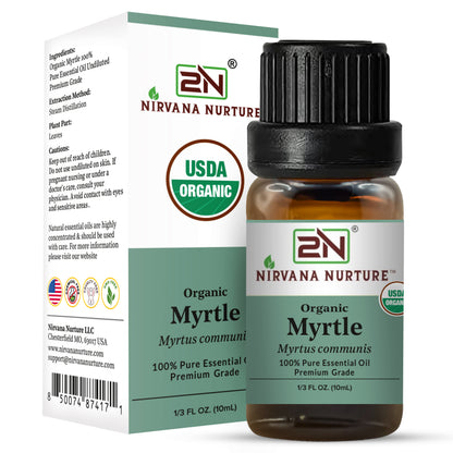 Organic Myrtle Essential Oil – 100% Pure, Undiluted | Nirvana Nurture