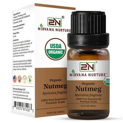 Organic Nutmeg Essential Oil – 100% Pure, Undiluted | Nirvana Nurture