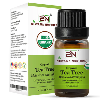 Organic Tea Tree Essential Oil – 100% Pure, Undiluted | Nirvana Nurture