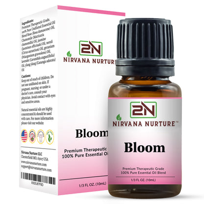 Nirvana Nurture Bloom Blend 100% Pure Natural Premium Grade, Undiluted, Ease Stress, Aromatherapy, Mood Booster, Calm & Relax Mind