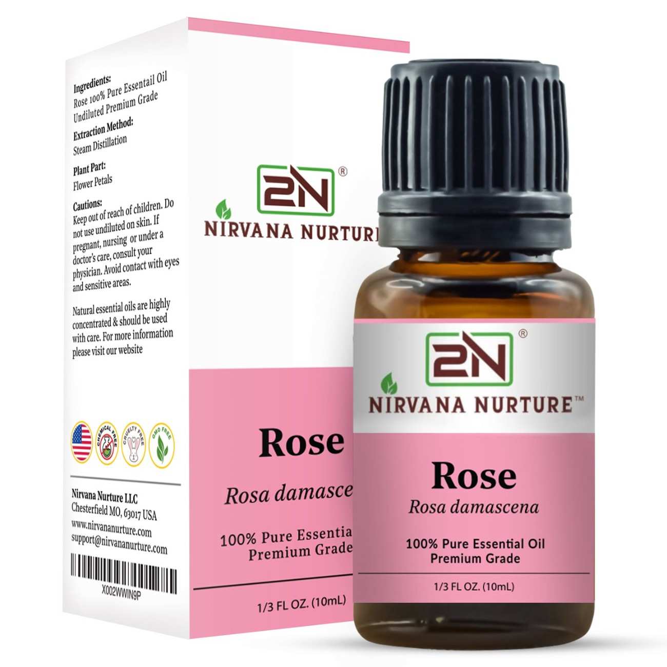 Rose Essential Oil – 100% Pure, Undiluted | Nirvana Nurture