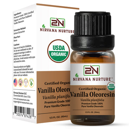 Vanilla Oleoresin Essential Oil USDA Certified Organic, 100% Pure Natural Premium Grade, Undiluted