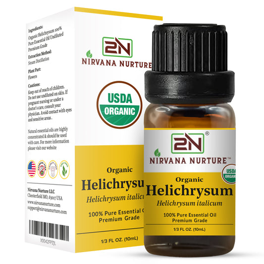 Organic Helichrysum Essential Oil – 100% Pure, Undiluted | Nirvana Nurture