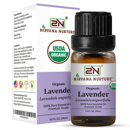 Organic Lavender Essential Oil – 100% Pure, Undiluted | Nirvana Nurture