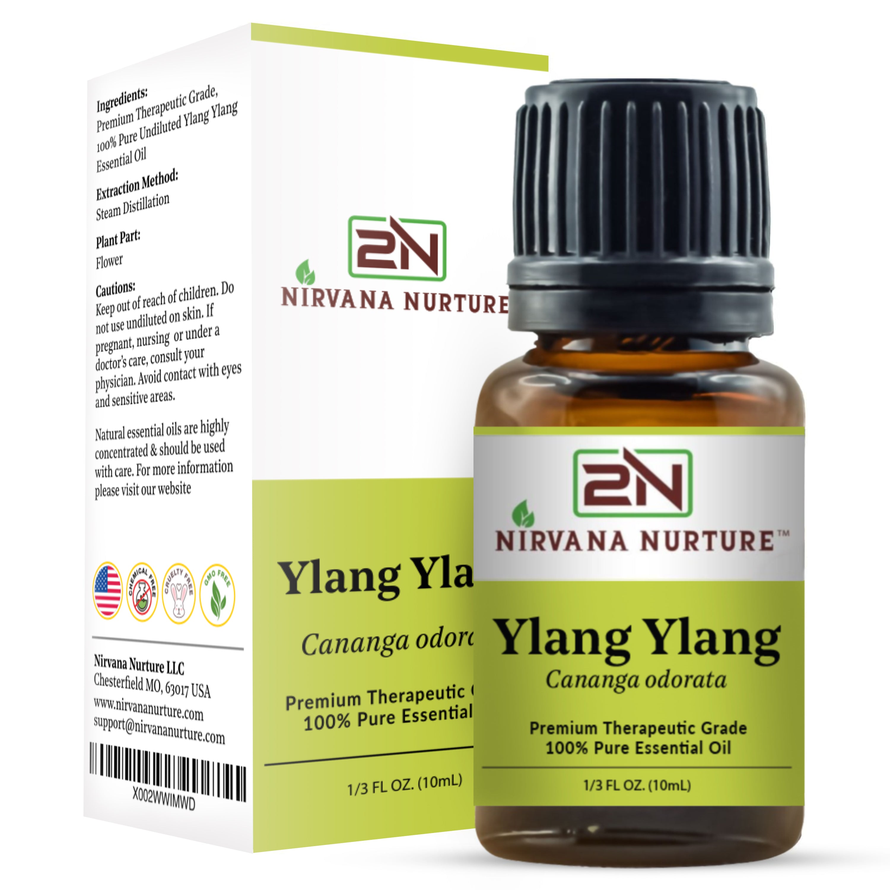 Ylang Ylang Essential Oil 100% Pure Premium Natural Therapeutic Grade, Undiluted