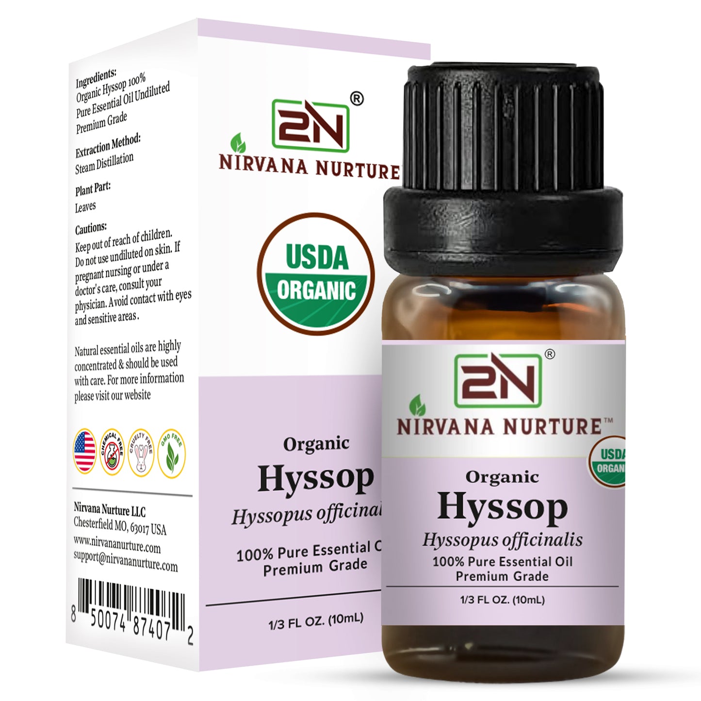 Organic Hyssop Essential Oil – 100% Pure, Undiluted | Nirvana Nurture