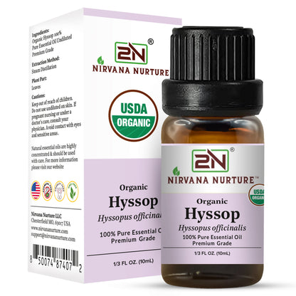 Organic Hyssop Essential Oil – 100% Pure, Undiluted | Nirvana Nurture