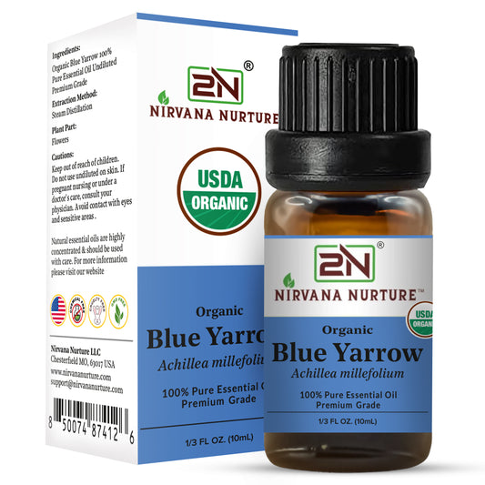 Organic Blue Yarrow Essential Oil – 100% Pure, Undiluted | Nirvana Nurture