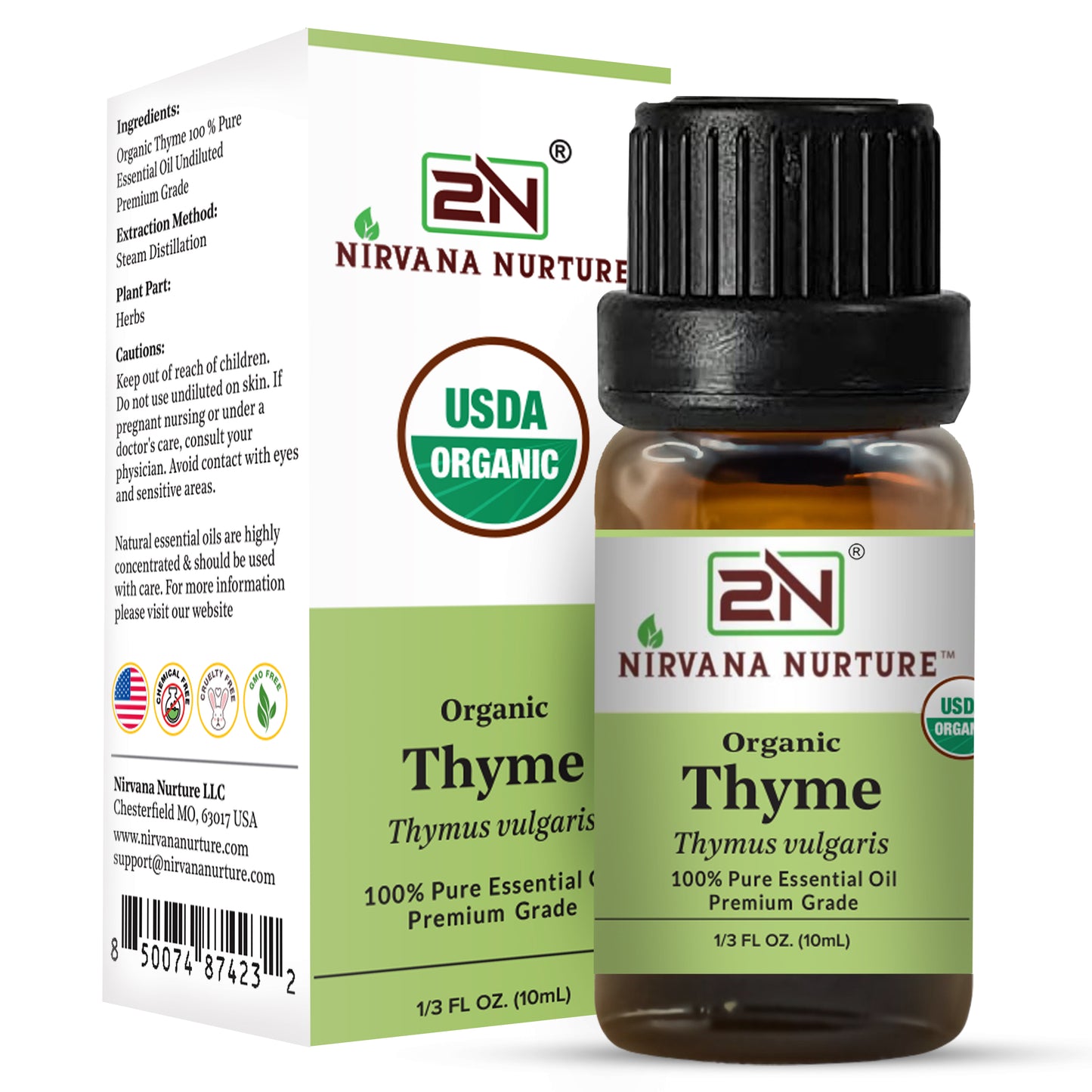 Organic Thyme Essential Oil – 100% Pure, Undiluted | Nirvana Nurture
