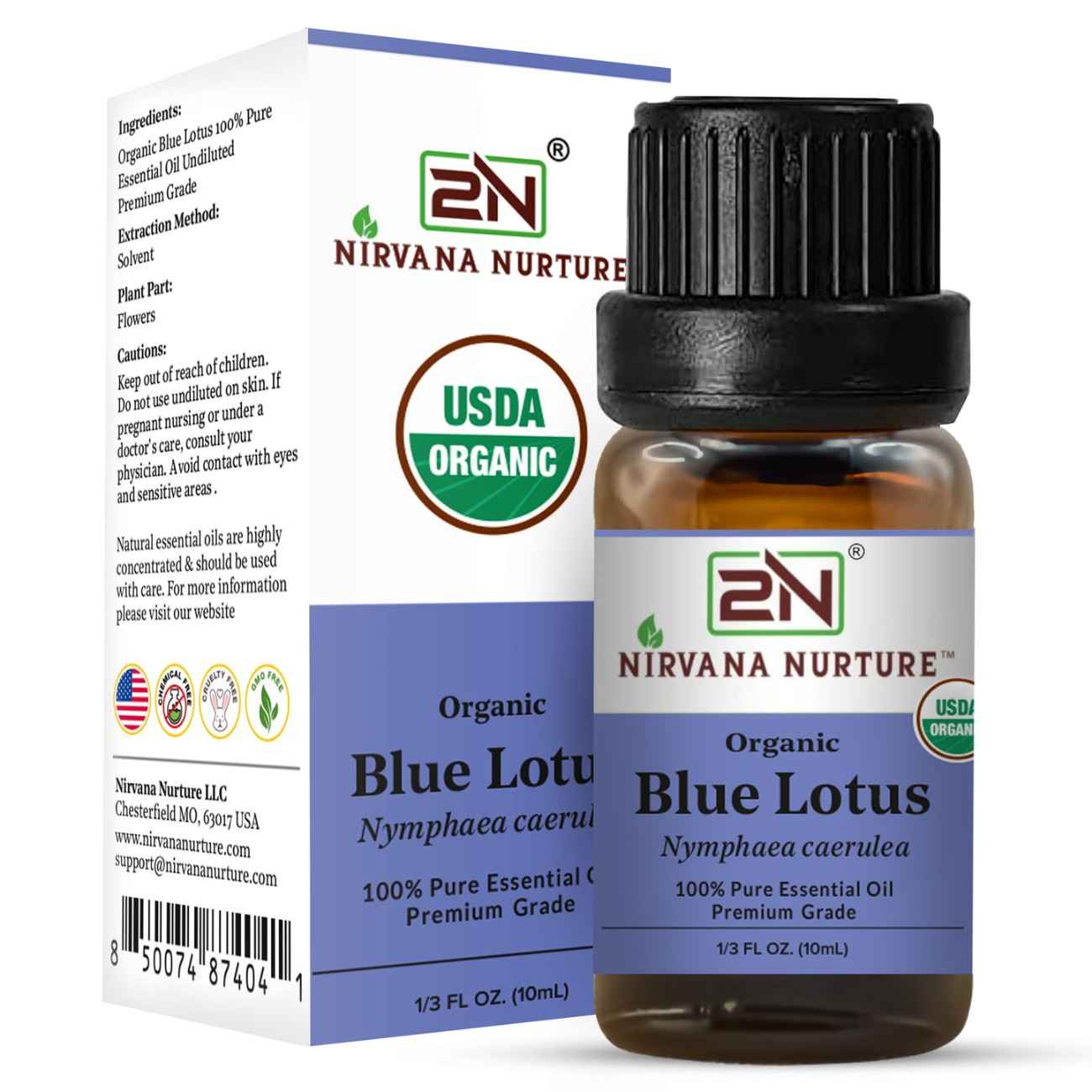 Organic Blue Lotus Essential Oil – 100% Pure, Undiluted | Nirvana Nurture
