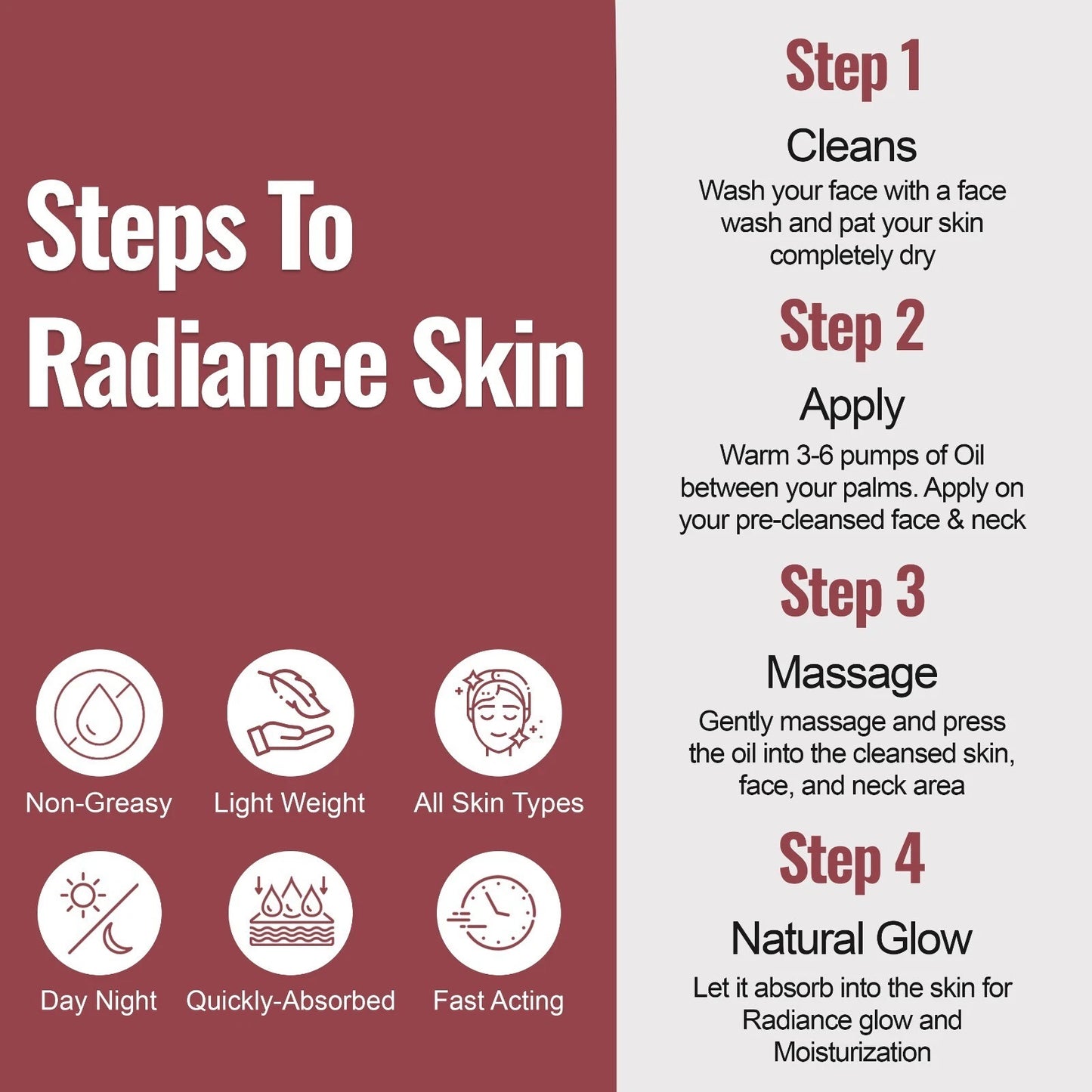 Ultra Radiance Glow Face Oil: Radiant Skin Booster, Firmness & Deep Moisture