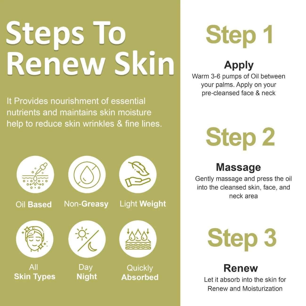 Anti-Aging Face Oil Renew Skin Firmness