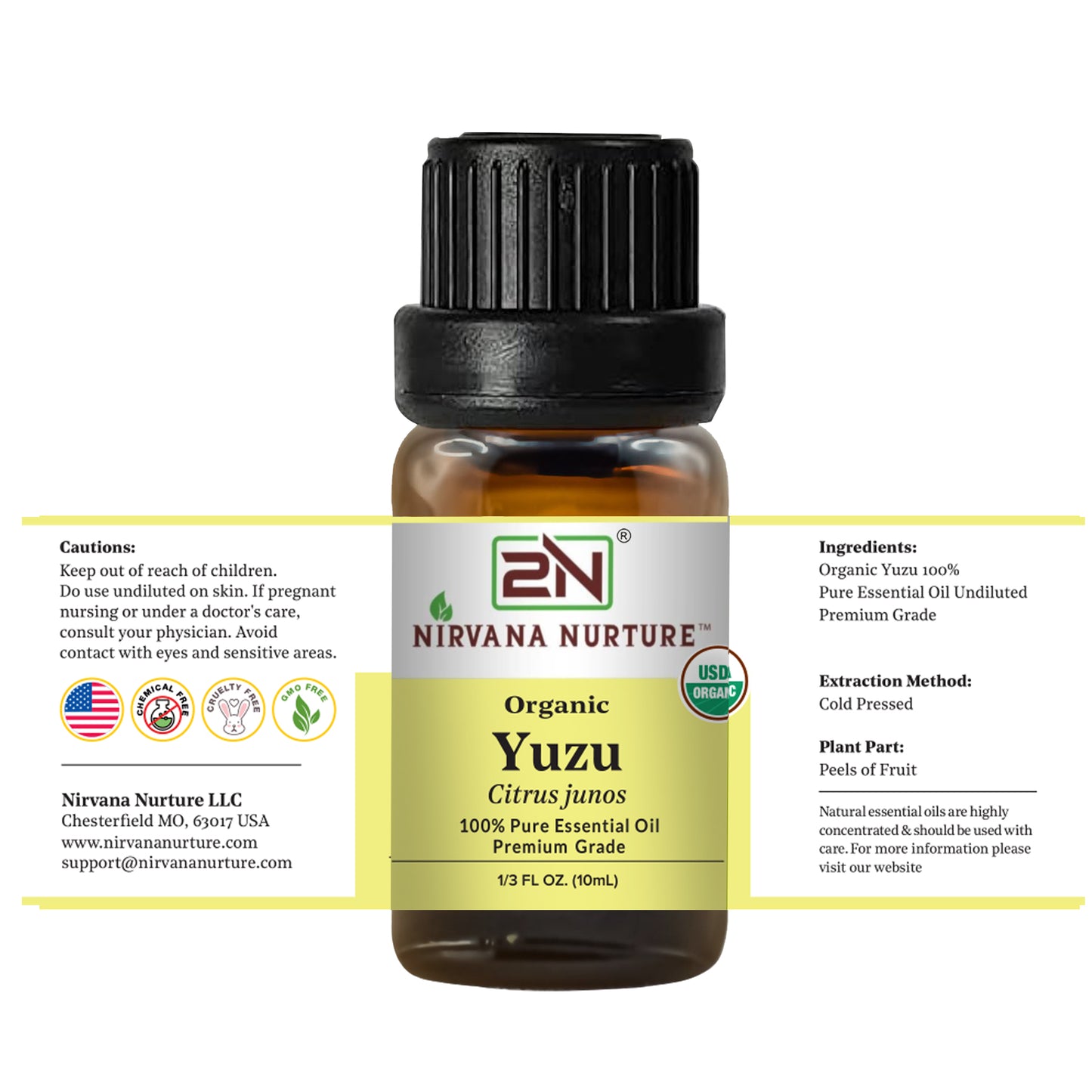 Organic Yuzu Essential Oil – 100% Pure, Undiluted | Nirvana Nurture