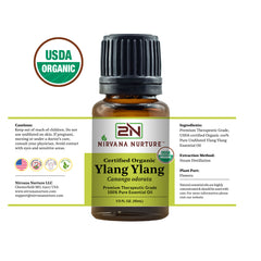 100% Pure Organic Ylang Ylang Essential Oil | Premium Grade